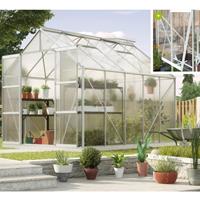 Vitavia Gewächshaus 'Jupiter 8300' aluminium eloxiert 8,3 m² 4 mm HKP - 