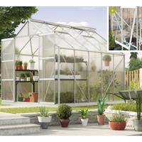 Vitavia Gewächshaus 'Jupiter 8300' aluminium eloxiert 8,3 m² 6 mm HKP - 