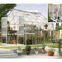 Vitavia Gewächshaus 'Jupiter 8300' aluminium eloxiert 8,3 m² 3 mm ESG - 