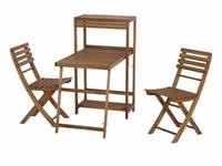 SIENA GARDEN Balkon-Set 'Bari' 3-teilig, Akazienholz - 