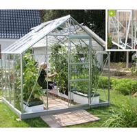 Vitavia Gewächshaus 'Meridian 1 6700' aluminium 6,7 m² 3 mm ESG - 