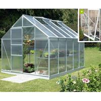 Vitavia Gewächshaus 'Meridian 1 8300' aluminium 8,3 m² 4 mm HKP - 