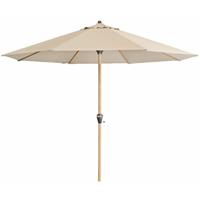Doppler Sonnenschirm 'Alu Wood' 350 cm, natur, Bezug aus 100% Polyester, Gestell aus Aluminium, 6,7 kg - 
