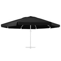 Vervangingsdoek voor parasol 600 cm zwart