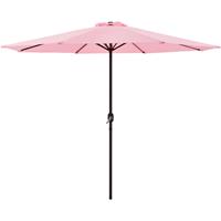CASA.PRO Sonnenschirm 230x300cm Stahl/Polyester Pastellrosa