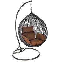 Home Deluxe Polyrattan Hängesessel CIELO I Hängestuhl, Hängekorb, Gartenliege - 