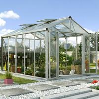 Vitavia Broeikas Zeus Comfort Maat 10000 Geanodiseerd Aluminium Gehard Veiligheidsglas Beglazing + Polycarbonaat 10mm