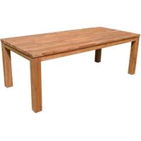 HARMS Garten Tisch Balkon Holz 220x100x78 cm braun Veranda Möbel Terrasse