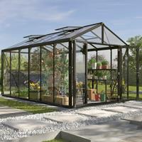 Vitavia Broeikas Zeus Comfort Maat 11900 Zwart Gepoedercoat Aluminium Gehard Veiligheidsglas + Polycarbonaat 10mm