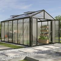 Vitavia Broeikas Zeus Comfort Maat 11900 Zwart Gepoedercoat Aluminium Polycarbonaat Beglazing 10mm