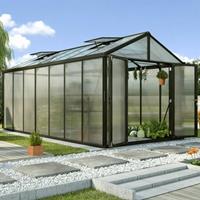 Vitavia Broeikas Zeus Comfort Maat 13800 Zwart Gepoedercoat Aluminium Polycarbonaat Beglazing 10mm