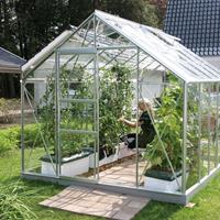 Vitavia Gewächshaus 'Merkur 8300' aluminium eloxiert 3 mm ESG - 