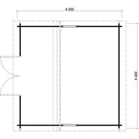 Alpholz Tuinhuis Lausitz ISO