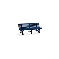 Blome Parkbank, 4-zit, L 2000 mm, blauw