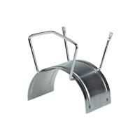 ALBA Midi 11365 Slanghouder voor aan de muur 1 stuk(s) Zilver