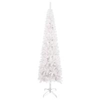 VIDAXL Schlanker Weihnachtsbaum Weiß 180 cm