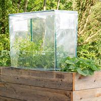 Vitavia Hochbeetabdeckung 'Eckig S' transparent S / 88 x 55 x 95 cm - 