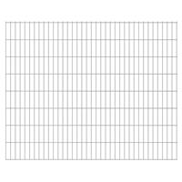 vidaXL Dubbelstaafmat 2,008x1,63 m zilverkleurig