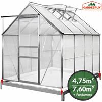 Gardebruk Aluminium Kas 7,6 m³ met Fundering