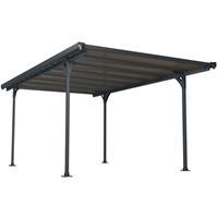Praxis Palram platte carport Verona antraciet 504x299x213-217cm