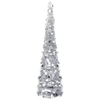 VIDAXL Künstlicher Pop-Up-Weihnachtsbaum Silbern 180 cm PET