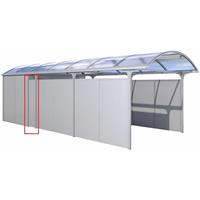 KGT Carport 'Elbe' Seitenelement 'AVB' silber 0,48 x 1,75 x 0,04 m (B x H x T)