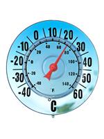 Wenko Außen Thermometer Garten Terrasse Balkon Fenster Glas Tür Saugnapf Ø18 cm