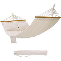 SONGMICS Hangmat met 2 kussens, beige