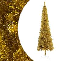 VIDAXL Schlanker Weihnachtsbaum Golden 180 cm