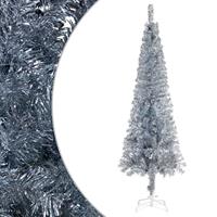 VIDAXL Schlanker Weihnachtsbaum Silbern 150 cm