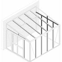 Vitavia Versterkingskit Voor De Athena 7000 Kas In Zwart Gepoedercoat Aluminium
