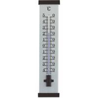 express Buitenthermometer aluminium zwart 25 cm