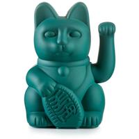 DONKEYPRODUCTSGMBHCOKG Donkey Products Gmbh&co.kg - Donkey Products Lucky Cat, Winkekatze, Glücksbringer, winkende Katze, Kunststoff, Grün, ca. 15 cm, 330433