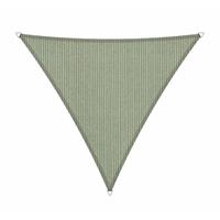 Shadow Comfort Compleet pakket:  driehoek 3,6x3,6x3,6m Moonstone Green met RVS Bevestegingsset en buitendoek reiniger