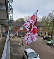 Vlaggenstokhouder balkon voor spijlenhek