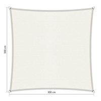 Shadow Comfort Compleet pakket:  vierkant 3x3m Arctic White met RVS Bevestigingsset en buitendoek reiniger