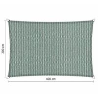 Shadow Comfort Compleet pakket:  rechthoek 2x4m Country Blue Met RVS Bevestigingsset en buitendoek reiniger