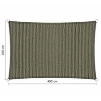 Shadow Comfort Compleet pakket:  rechthoek 2x4m Desert Storm Met RVS Bevestigingsset en buitendoek reiniger