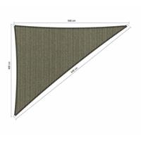 Shadow Comfort Compleet pakket:  90 graden driehoek 4x5x6,4m Desert Storm met RVS Bevestigingsset en buitendoek reiniger