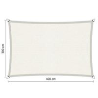 Shadow Comfort Compleet pakket: Sadow Comforht rechthoek 3x4m Arctic White met RVS Bevestegingsset en buitendoek reiniger