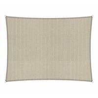 Shadow Comfort Compleet pakket:  rechthoek 3x4m Sahara Sand met RVS Bevestegingspakket en buitendoek reiniger
