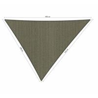 Shadow Comfort Compleet pakket:  driehoek 5x5,5x6m Desert Storm met RVS Bevestegingsset en buitendoek reiniger