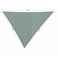 Shadow Comfort Compleet pakket:  driehoek 5x5,5x6m Country blue met RVS Bevestegingspakket en buiten reiniger