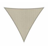 Shadow Comfort Compleet pakket:  driehoek 6x6x6m Sahara Sand met RVS Bevestigingsset en buitendoek reiniger