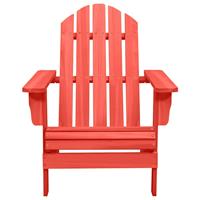 vidaxl Tuinstoel Adirondack massief vurenhout rood