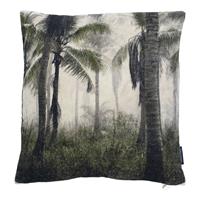 Countrylifestyle kussen fluweel palm groen