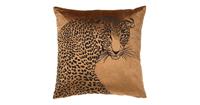 Dutch Decor SIMBA - Kussenhoes met dierenprint 45x45 cm Tobacco Brown - 