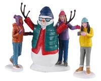 LEMAX Snowman selfie, set of 4