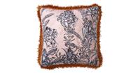 Dutch Decor MOYA - Sierkussen met bloemenpatroon 45x45 cm Pumice Stone - 