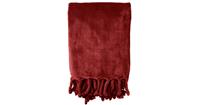 Dutch Decor FLORIJN - Plaid van fleece 150x200 cm Merlot - 
